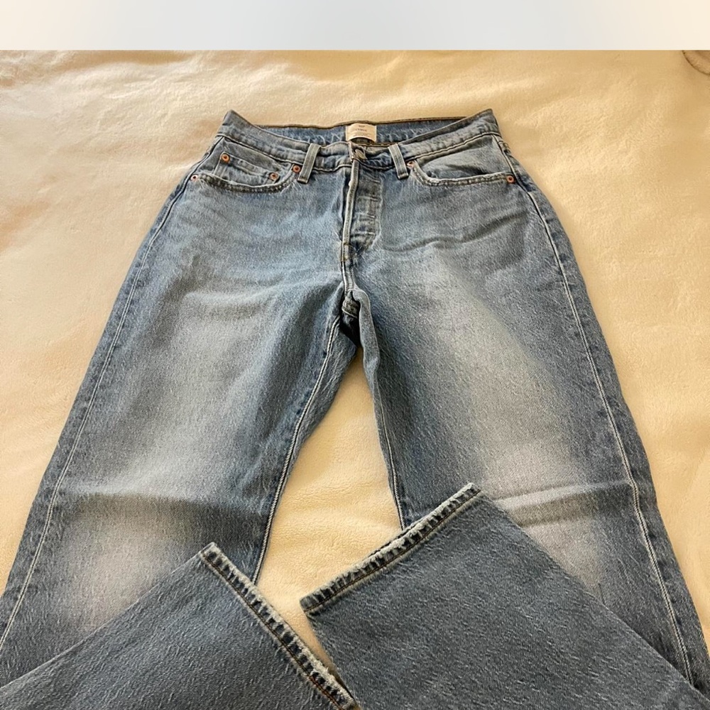 Levi's Light Blue Straight Leg Jeans